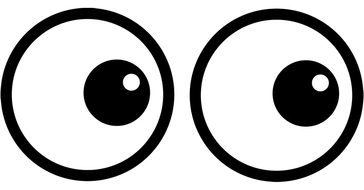 eye clipart black and white